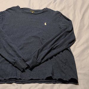 Ralph Lauren Polo Long Sleeve T-shirt Blue Medium